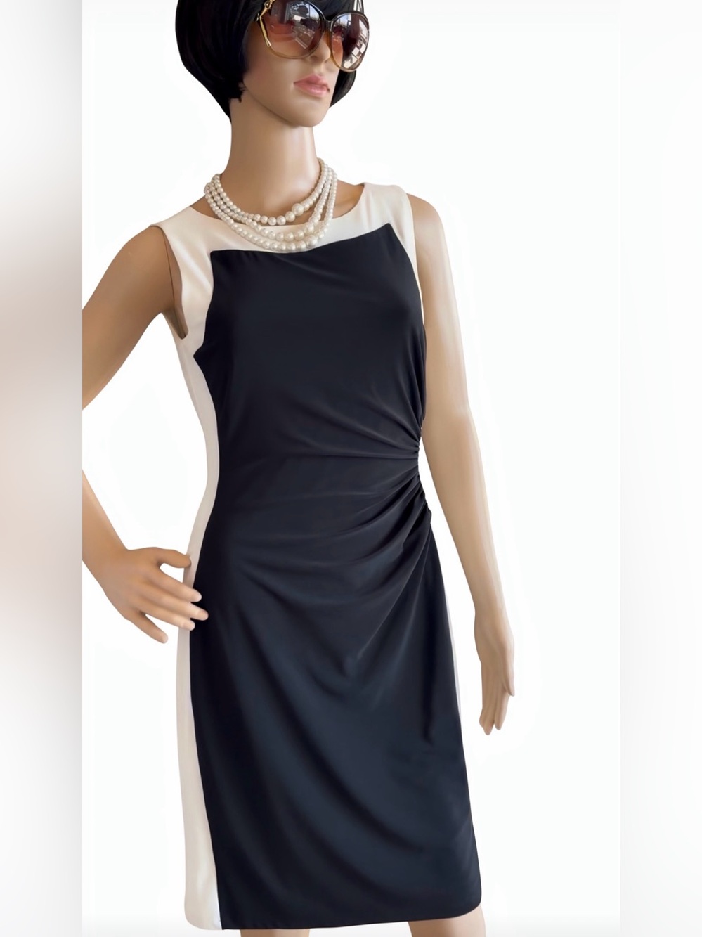 Lauren Ralph Lauren Color Block Dress Beautiful & Elegant Accentuates Your Body